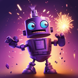 a small cartoon robot